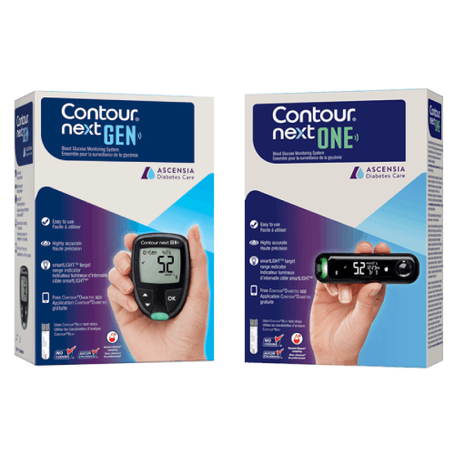 Contour next gen and contour next one packshots