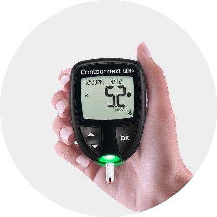 user handing a meter