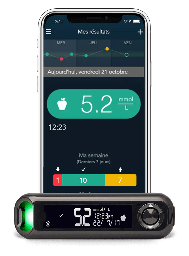 phone diabetes app image